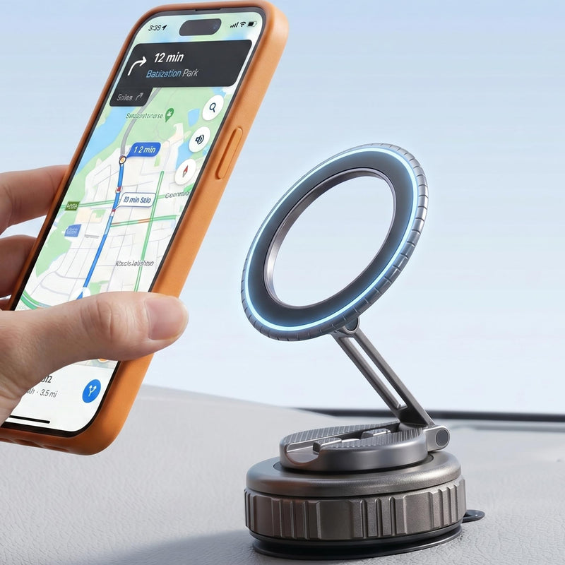 Magnetic Car Phone Holder for Magsafe, Upgraded Strongest Magnet 360° Adjustable Magnetic Phone Mount for Car,Phone Bracket for iPhone 17 16 15 14 13 12 Plus Pro Max Mini