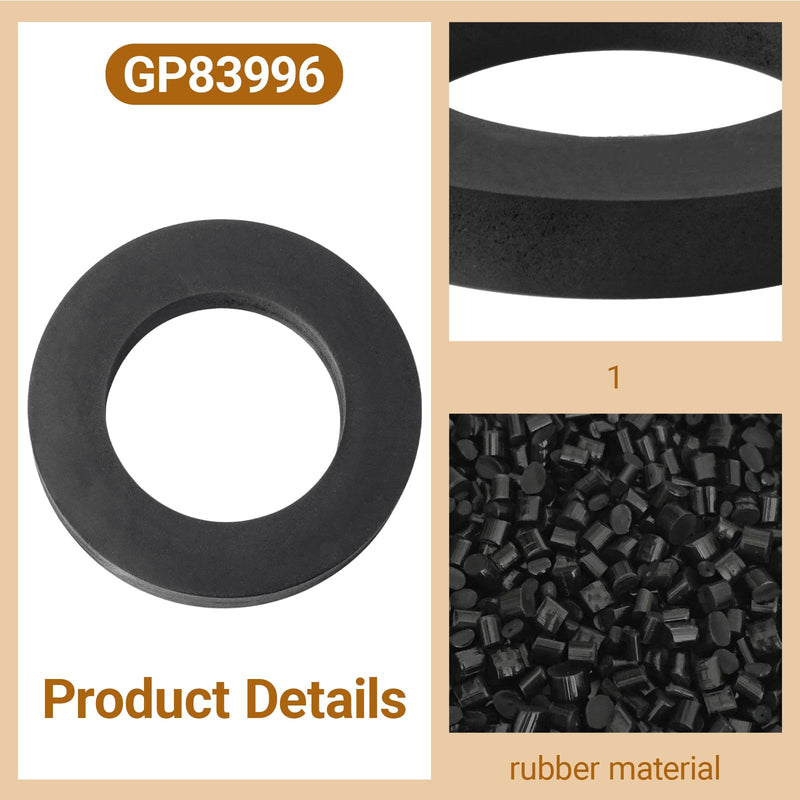 GP83996 Toilet Flush Valve Gasket 4.06-Inch OD by 2.56-Inch ID - 2 Pack | Replacement Parts for Various One-Piece Kohler Toilets