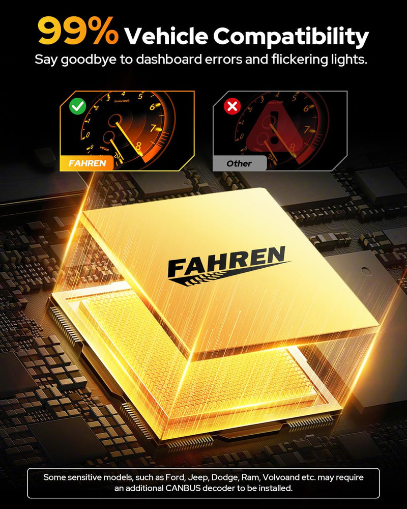  [AUSTRALIA] - FAHREN 9005 HB3 Led Bulb, 2026 Elite Core 16 Chips 𝟕𝟎,𝟎𝟎𝟎𝐋𝐌 𝟏𝟐𝐗 Brightest Hb3 Fog Light Bulbs, Advanced Cooling System for 90000Hrs Lifespan, Enhanced Night Driving Visibility, Pack of 2 9005/HB3