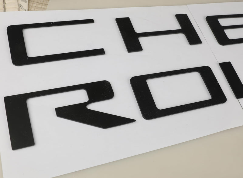 Tailgate Insert Letters Compatible with 2023 2024 2025 Chevy Colorado 3D Emblems Badge with Strong Adhesive Matte Black Small(For 2023 2024 2025Colorado)