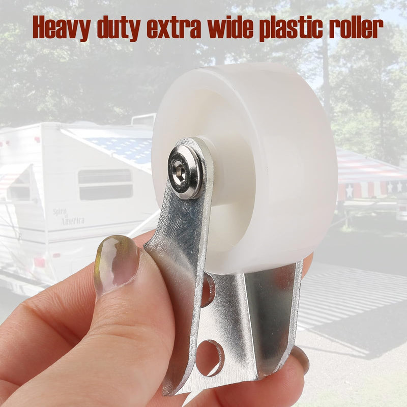 RV Awning Roller Ball for Patio Awning Door Guard, White