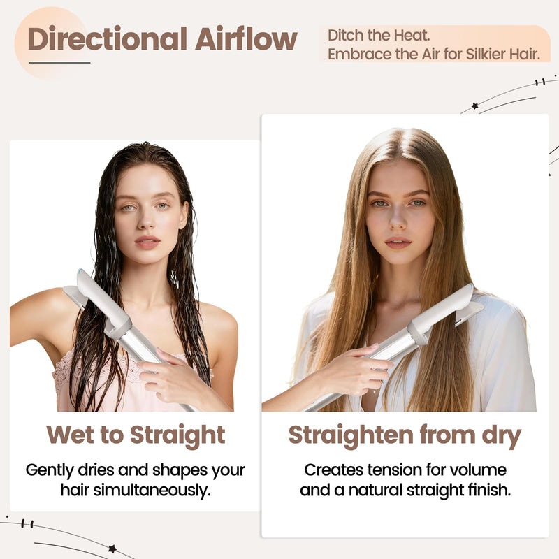 Upgraded Large Round Volumizing Brush and Hair Smooth Attachment compatible with Shark FlexStyle HD400 Series
