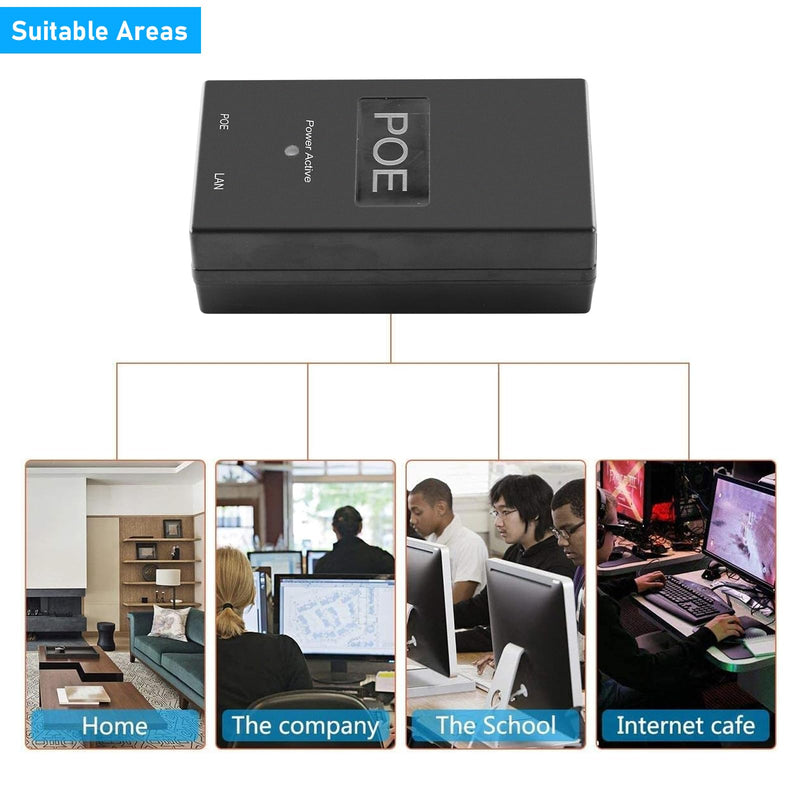POE Injector -2Port Poe for 48V24W with IEEE802.3i 10 Base-T IEEE802.3i 100 Base-TX IEEE802.3X Flow Control