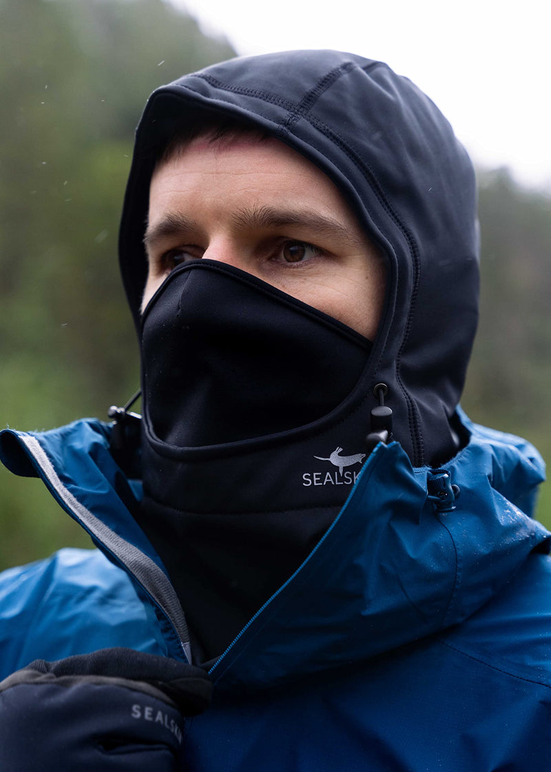 SEALSKINZ Beetley Waterproof All Weather Head Gaitor Large-X-Large Jet Black