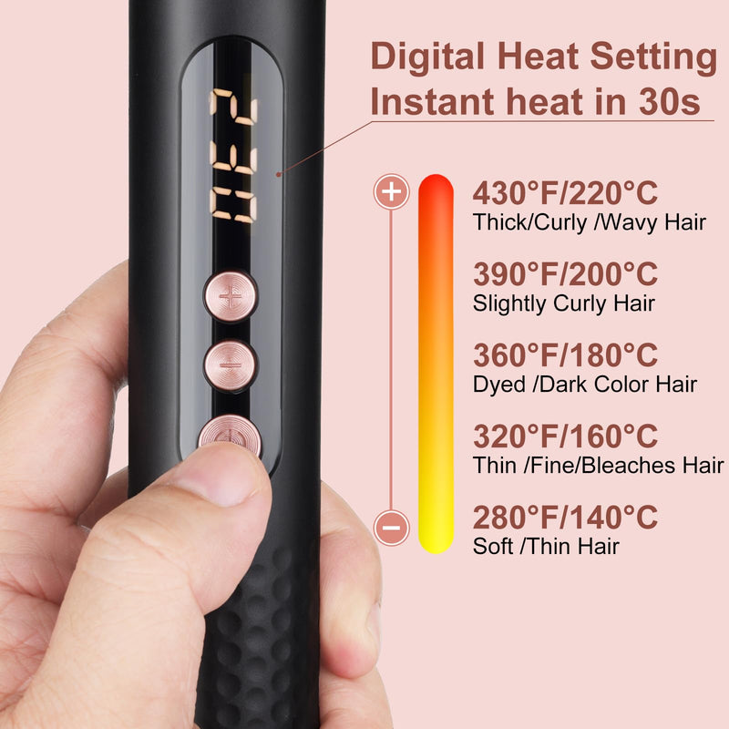UNOBEY 5 in 1 Curling Wand Set, 3 Barrel Curling Iron Set Interchangeable | Ceramic Barrel Hair Curler Tools(9-32mm) for All Hair Types, Fast Heating, Include Glove, Long-Lasting Results