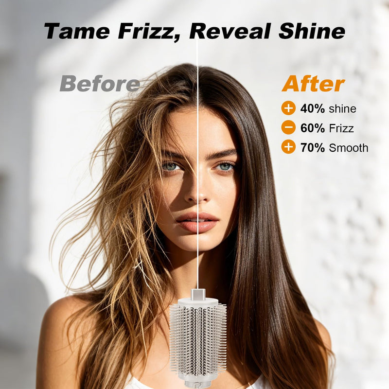 Upgraded Large Round Volumizing Brush for Shark FlexStyle HD400 Series Hair Dryer, Round Brush Attachment Flex Style Hair Volumizer Tool, Full Volume Curling, Smooth Blowout Styling Accessories