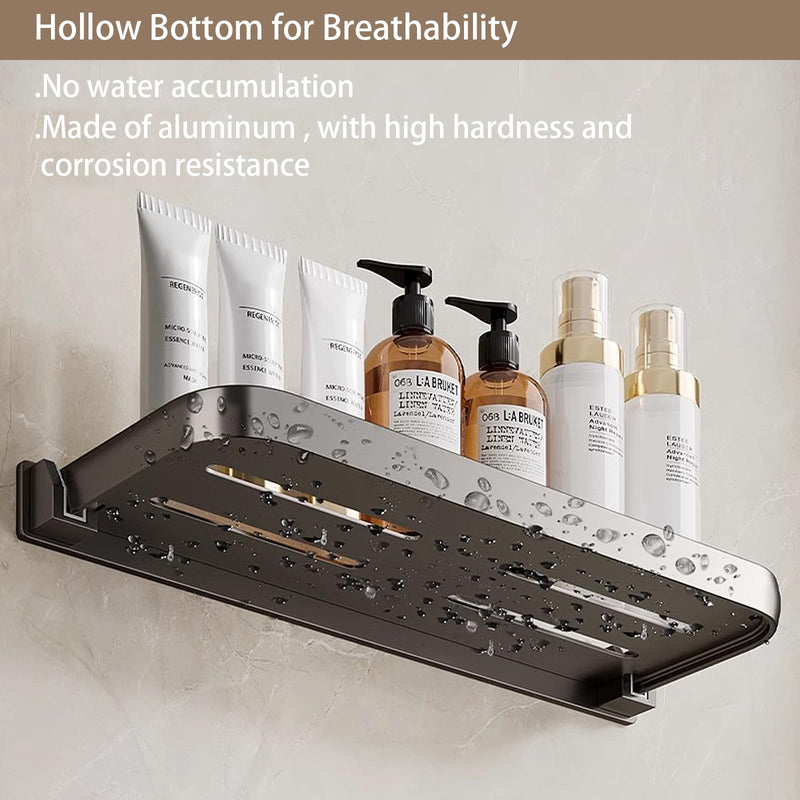 RV Aluminum Foldabling Shelf-Hidden,Small Folding Wall Shelves for Bathroom,VR,Campers,Kitchen.90°Folding Shelves for Room Wall,Waterproof and Space-Saving Foldable Shelf for Bathroom