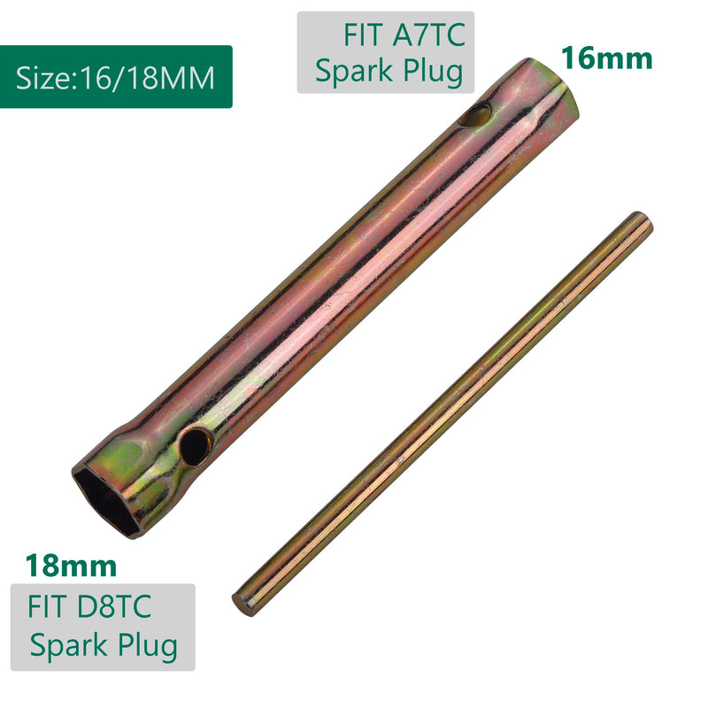 18-16MM Motorcycle Ignition Spark Plug Spanner Wrench Socket Tool -16-18mm(5/8-45/64'') Double Ended 1 18-16MM