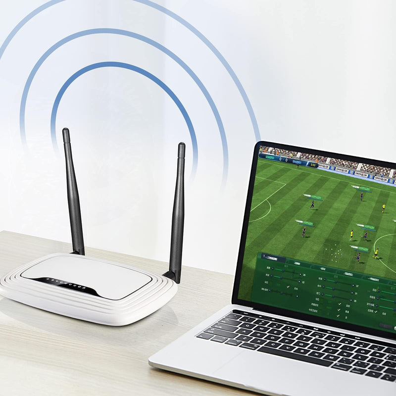 Bingfu Dual Band WiFi Antenna 2.4GHz 5GHz 5.8GHz 3dBi RP-SMA Male Antenna Replacement (2-Pack) for WiFi Router Wireless Network Card USB Adapter Security IP Camera Video Surveillance Monitor 2-Pack [RP-SMA] Male Antenna