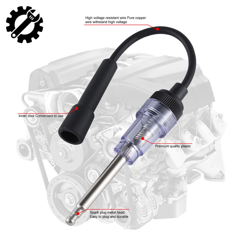 SINGARO Inline Spark Plug Tester, Plug-in Engine Ignition Tester, Car Exterior Accessories, Automobile, Lawn Mower,Engine Verification-Armature Diagnostic Test Tool 1