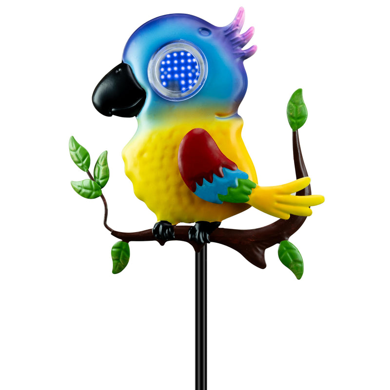 Parrot Solar Garden Lights Outdoor Waterproof, Christmas Metal Yard Decor Outdoor Solar Lights Decorative Stake for Pathway, Garden, Lawn, Patio, Driveway Blue