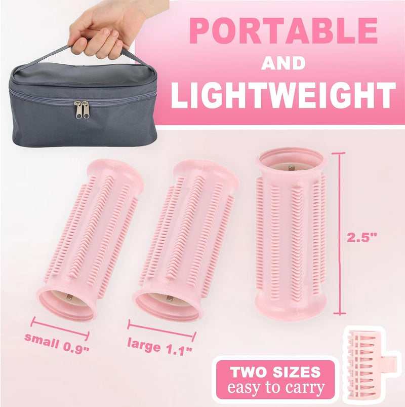Heated Rollers for Short Hair, Hot Rollers for Medium Length and Long Hair | 10pcs Electric Heated Curlers with Clips for Hairdresser Salon/Barber Or Home Use Diy Hair Styling Tools