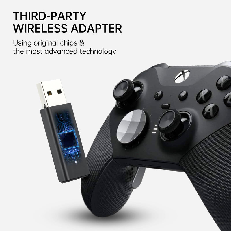 ELUTENG Xbox Adapter for PC Wireless Controller Dongle - Bluetooth 5.0 Compatible with Xbox One, One X|S, Elite, Elite Series 2, Series X|S Controller