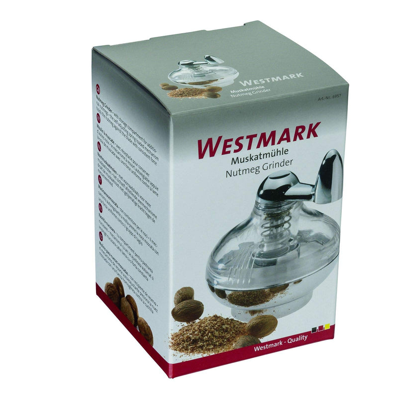 Westmark Nut Meg Grinder, 3.3 x 3.1 x 3.7 inches, Clear