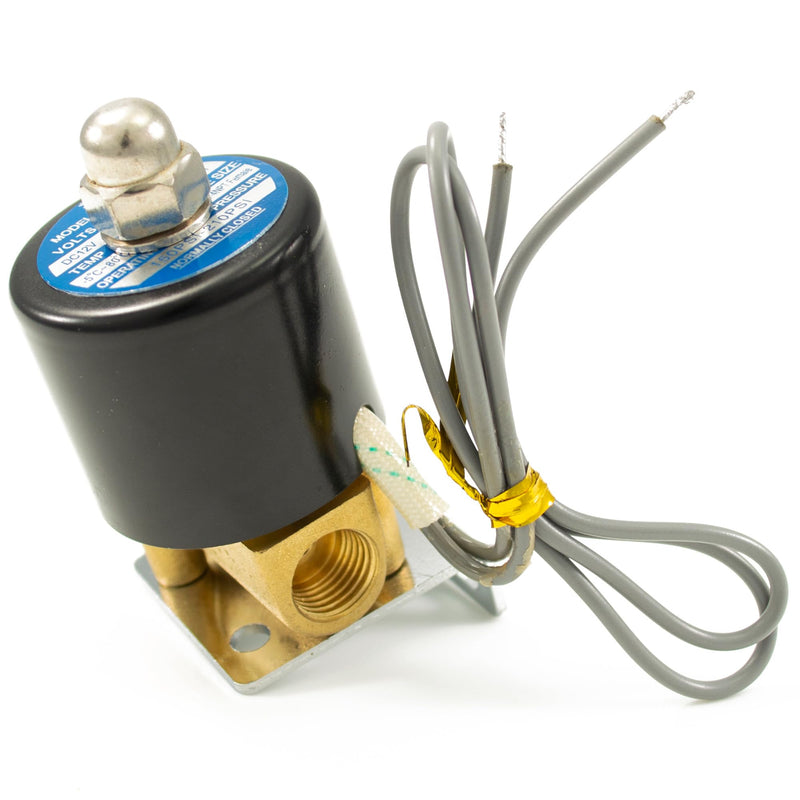 HornBlasters Brass 1/4" Air Valve - (1/4" NPT / 12V) 1/4" NPT / 12V