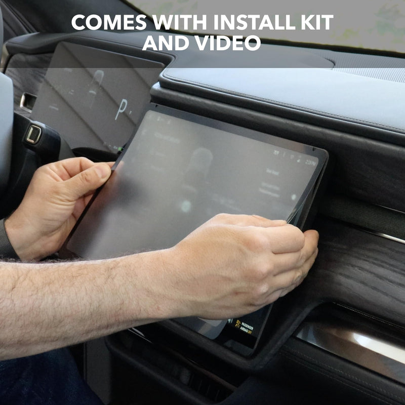  [AUSTRALIA] - Screen Protectors for Rivian R1T & Rivian R1S (All 3) 9H Tough Navigation Display Protection for the GPS & Infotainment Touch System 2021-2025 Rivian Accessories (Matte) Matte