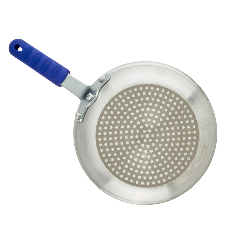 Winco AFPI-8NH, 8-Inch Induction Ready Aluminum Fry Pan with Non-Stick Coating, Frying Pan with Silicone Sleeve 8"