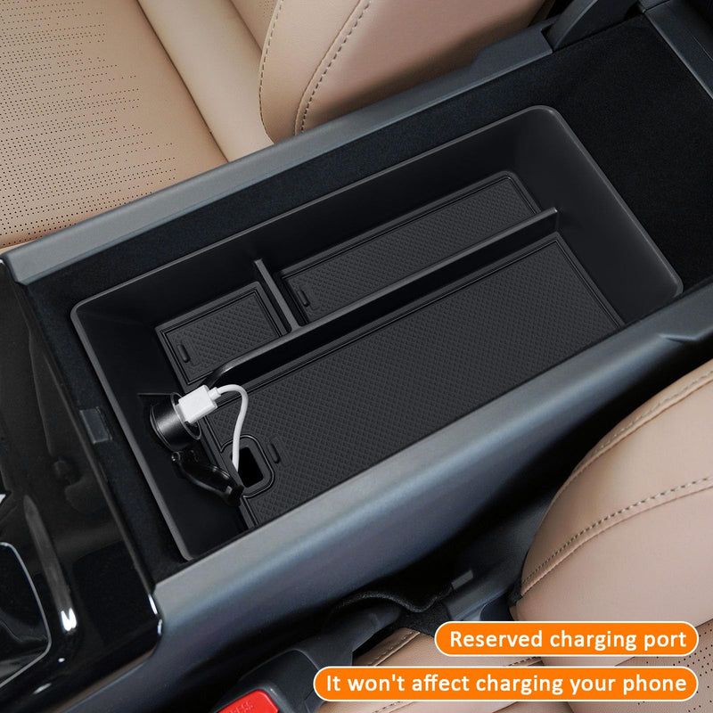 TOPINSTALL 2025 Center Console Tray Compatible with 2025 2026 Toyota Camry (XSE/XLE/SE/LE) Armrest Storage Box Console Organizer for 9th Gen Camry Interior Accessories 2025-Black