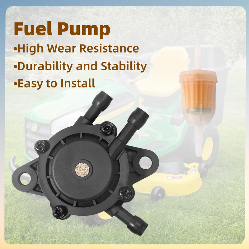 Fuel Pump with Fuel Filter Replacement for John Deere D155 D125 D105 D170 D160 D150 D140 D130 D120 D110 D100 LA175 LA165 LA155 LA145 LA135 LA125 LA115 LA105 LA150 LA140 LA130 LA120 Lawn Tractor
