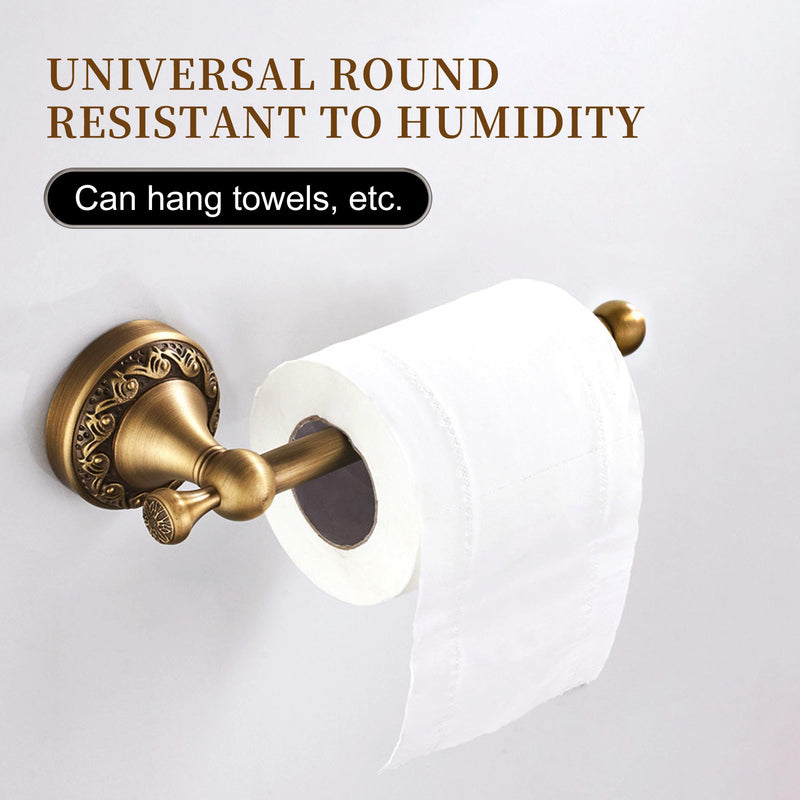 Wall Mounted Bathroom Toilet Paper Holder,Roll Tissue Holder Antique Brass Pattern Carving,Brushed Bronze