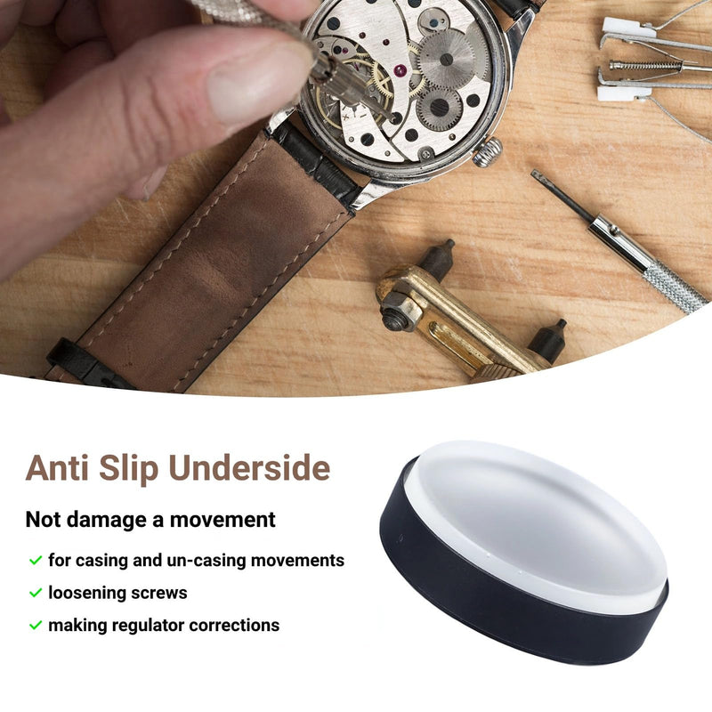 75mm Watch Case Casing Cushion, Transparent Soft Rubber Watch Repair Tool, Watch Movement Holder, Cushion for Repair Watches Repair