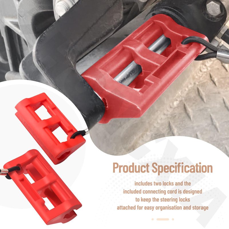 4" Steer Stop Outboard Hydraulic Steering Lock, Hydraulic Steering Locks 4" Outboard Motor Steering Lock for Outboard Motor Trailering/Transport, Steer-Stop Steering Lock 1 Pair