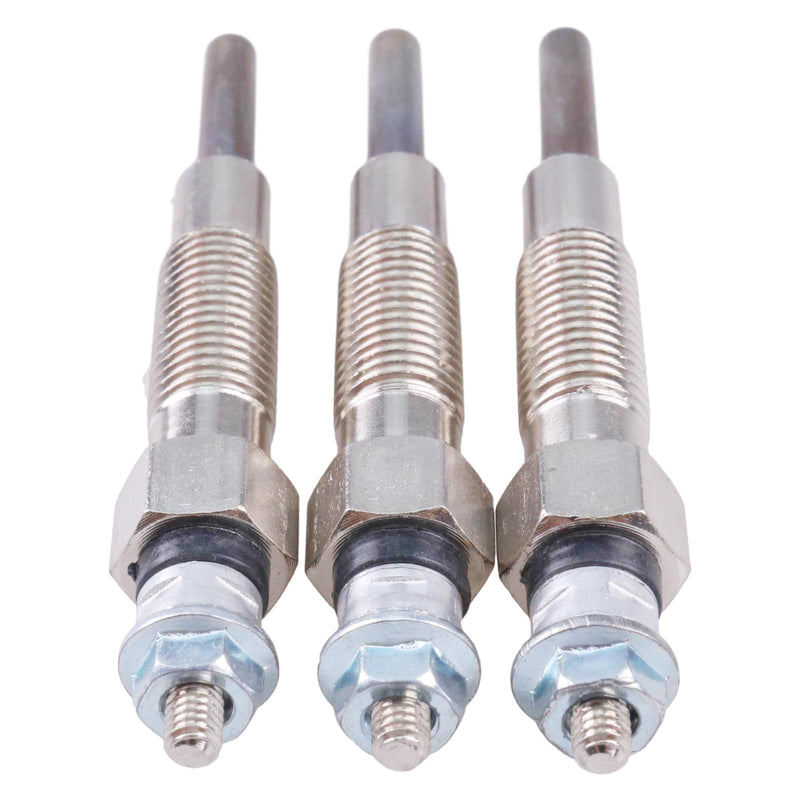 ZTUOAUMA 3X Glow Plugs 32A66-03102 32A66-03101 32A66-03100 Compatible with Mitsubishi S3L S3L2 Engine Forklift Trucks F18B FD28 FD35 Compact Tractors Excavators