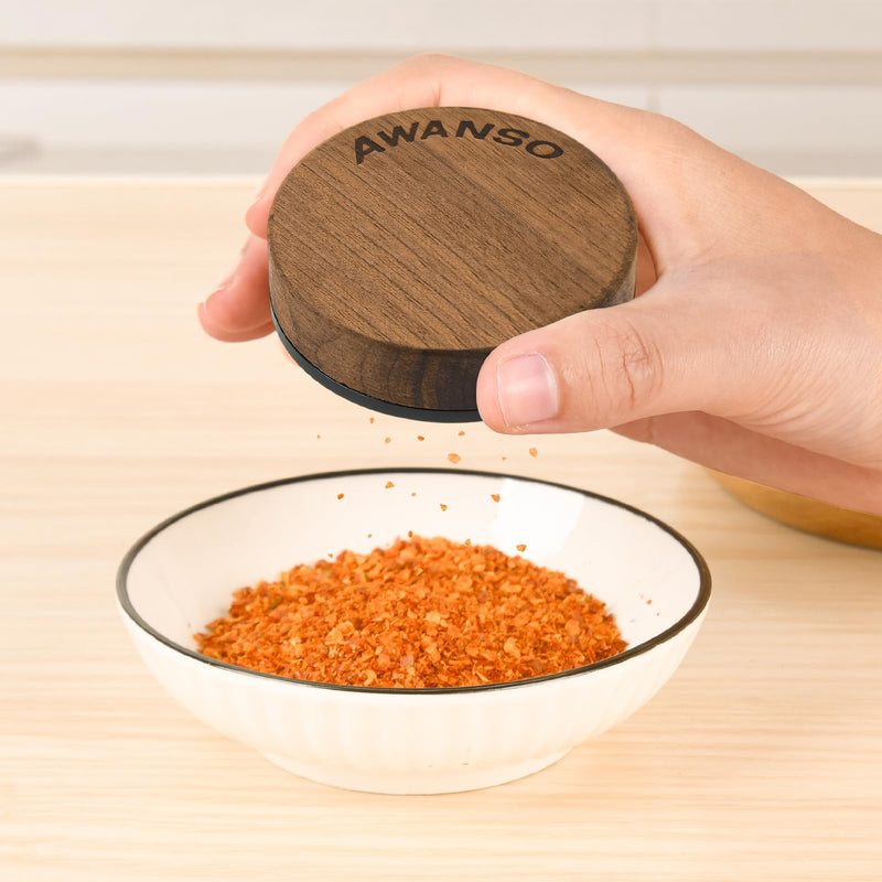 2-Piece Grinder, 2.5" Walnut Wood and Aluminum Grinder for Kitchen Brown 2.5"