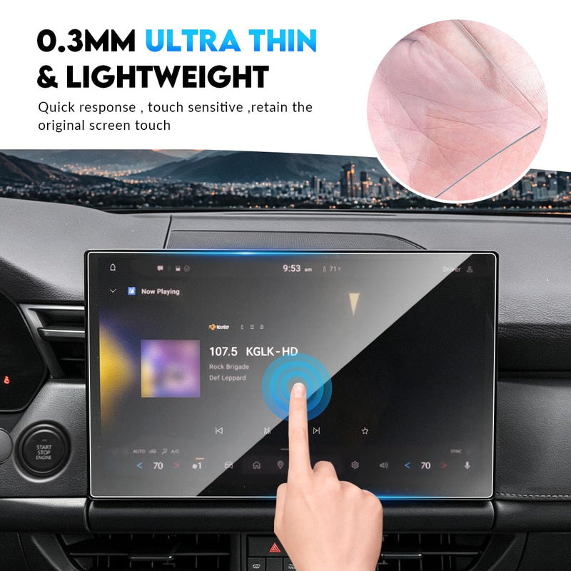 INTGET 12.9 Inch Screen Protector for 2026 Mazda CX5 Accessories Tempered Glass Central Infotainment Touchscreen Protector Navigation Touch Screen Protective Film for 2026 Mazda CX-5 Accessories for 12.9 inch