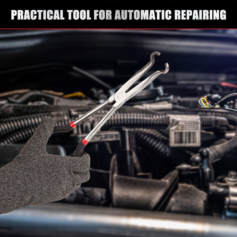 2 Pack Spark Plug Wire Removal Tool Kit Includes Spark Plug Boot Removal Tool and Pliers Pulling Tool,wire Puller Removal Tool Pliers(Black) Black
