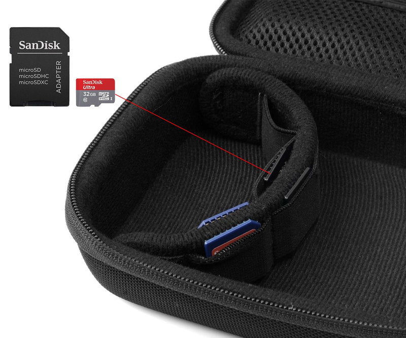 Case for Body camera, action camera like MIUFLY 1296, Veho VCC003, VCC005 MUVI HD10, HDPRO, PNZEO F5, BOBLOV M5/ M7, Pyle PPBCM9, R-Tech HD Night Version camera, SD card Pockets (Pack of 2) small (Pack of 2)
