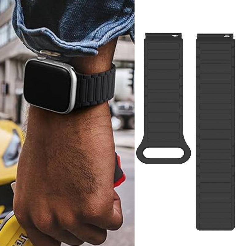 Lamshaw Compatible for Gard Pro Ultra 3 Bands, Quick Release Silicone Sport Strap Watchband Compatible for Gard Pro Ultra 3, ULTRA 2+, HEALTH 3 48mm, 41mm, HEALTH 2+, 2 Smart Watch Black 22mm size band