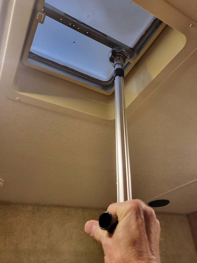 Camp'N RV Vent Cover Opener Stick, RV Vent Extension Handle, Extends to 30 Inches - RV Vent Opener Tool - RV Roof Vent Crank Extension Handle - RV Vent Knob Extension Patent Pending