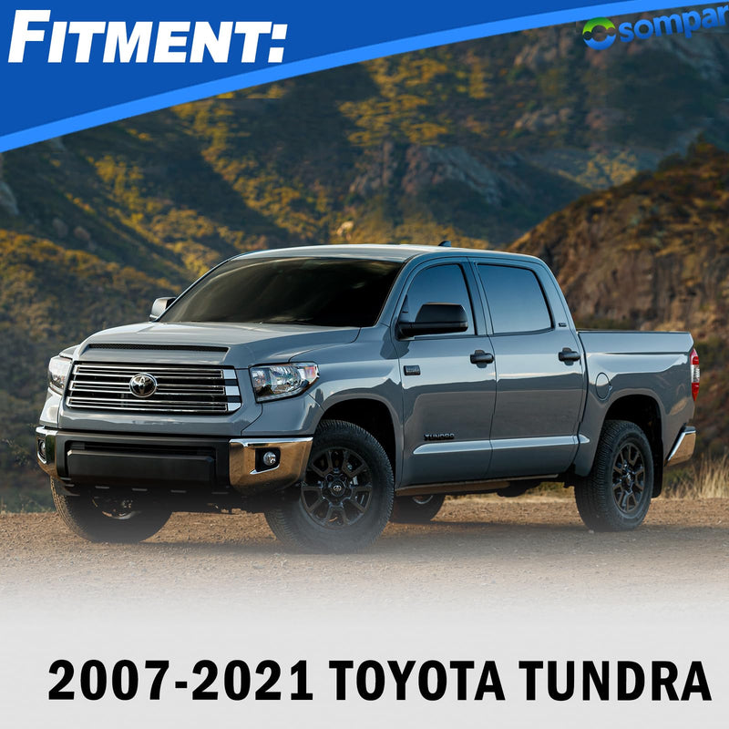 Textured Black Outer Rear View Mirror Cover Cap Front Driver Passeger Side for Toyota Tundra 2007-2021 Toyota Sequoia Replaces 87945-0C020 87915-0C040 Textured Black