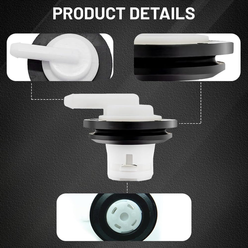 Fuel Tank Vent Valve, Fuel Tank Vent Rollover Valve with Grommet Seal Kit, 5360058 5360059 Gas Tank Vent Valve Replacement for Jeep Wrangler Dodge (1PCS) 1PCS