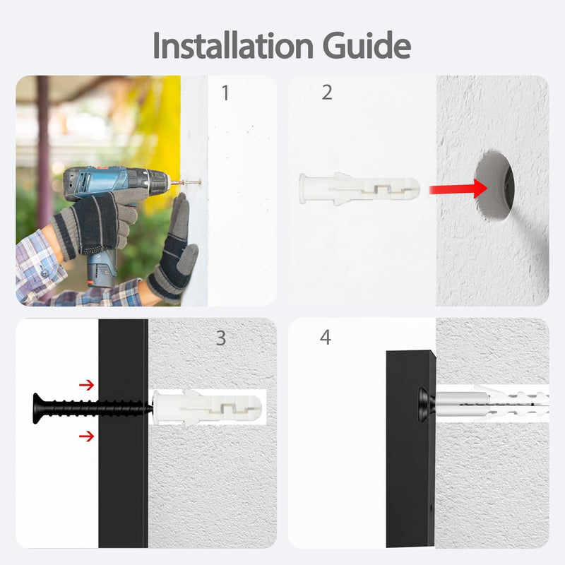 Garage Door Rodent Guard – Aluminum Mouse Snake Shield Plates – Rust-Proof Garage Bottom Corners – Universal Fit – Easy Install with Screws (4 Pack) 4 Pack