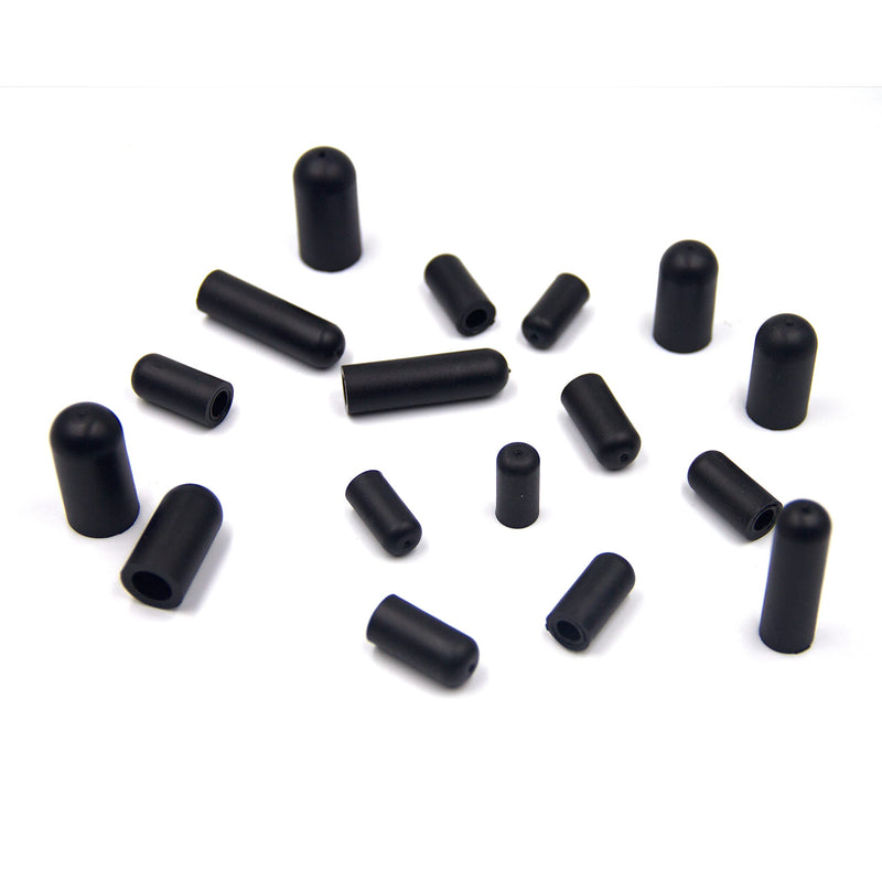 ISPINNER 100pcs Rubber Vacuum Caps Assortment Kit, Hose End Caps for Carburetor, Manifold, Automotive 3/16" 5/32" 7/32" 1/4" 5/16" 3/8" 100