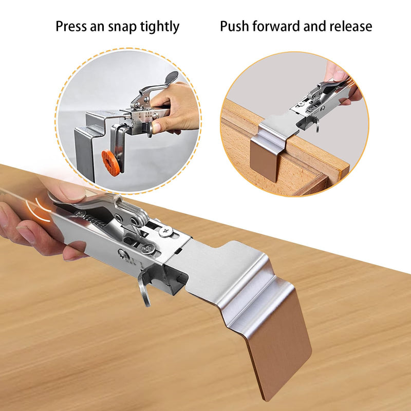 Drawer Front Installation Clamps, Adjustable Drawer Fixing Clamp,for Drawer Clamps for Drawer Panel Installation Fixing Clips With Woodworking Pencil - 2 Sets