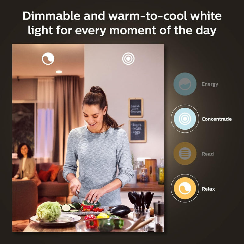Philips Hue Smart 60W A19 LED Bulb - White and Color Ambiance Color-Changing Light - 1 Pack - 800LM - E26 - Indoor - Control with Hue App - Works with Alexa, Google Assistant and Apple Homekit Classic