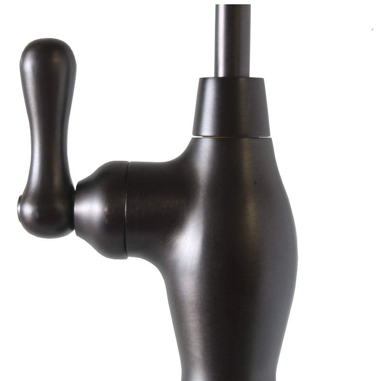 Metpure Non-airgap RO Faucet Reverse Osmosis Drinking Water Filtration System Water Dispenser Spout (Dark Oil Rubbed Bronze). Vase Style with Faucet Wrench RO-FW148. NSF Certified. Dark Oil-Rubbed Bronze