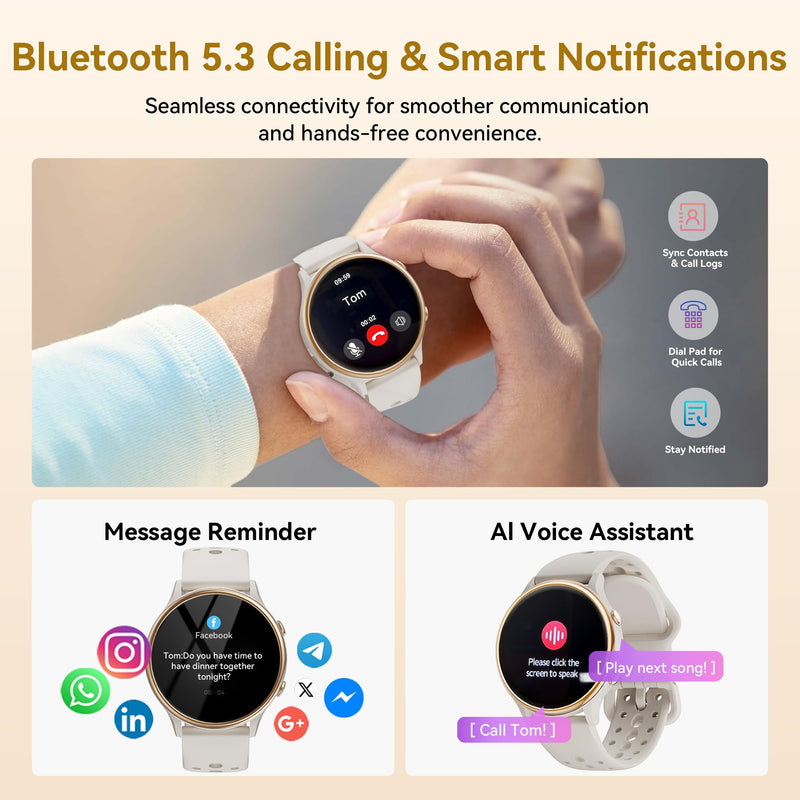 ICOMTOFIT Smart Watches for Women, Fitness Tracker with Heart Rate & SpO2 Monitor, IP67 Waterproof Activity Tracker for Men & Women, Smart Watch for iPhone & Android Gray