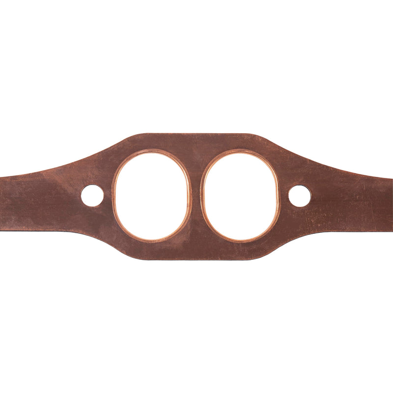 SBC Header Gaskets PH306,Oval Port Copper Exhaust Manifold Gaskets Compatible with Chevy 262 283 327 350 383 400 Small Block Gaskets,Copper Header Collector Gaskets,Reusable 2PCS.
