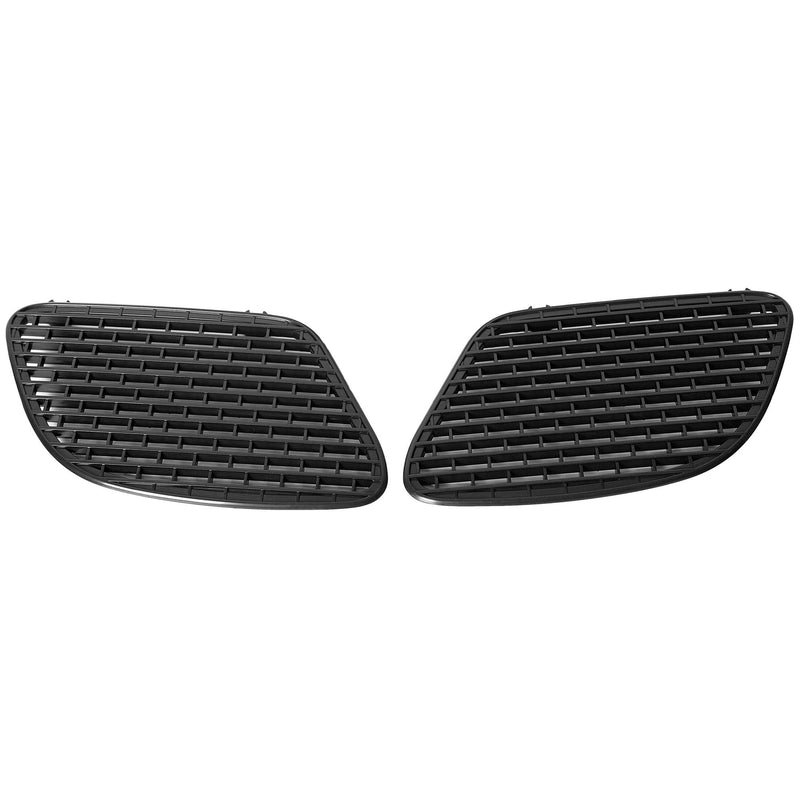 ECOTRIC Hood Scoop Vent Compatible with 2015-2018 Dodge Challenger SRT Hellcat & 2019-2023 R/T Scat Pack Black Hood Bezels Grille Replace for 68184348AD, 68184348AB, 68184348AF, 68184352AB, 68184353AB
