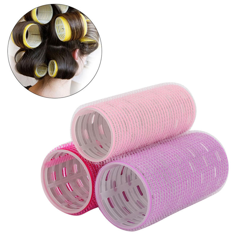 Hair Roller, 3Pcs Self-Adhesive Hair Hair Rollers Hair Holding Styling Curlers,Hairdressing For Rollers Tool