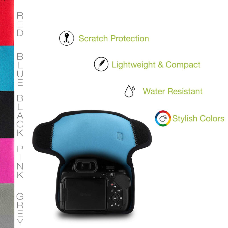 MegaGear Ultra Light Neoprene Camera Case compatible with Nikon Coolpix P1000,Blue Blue