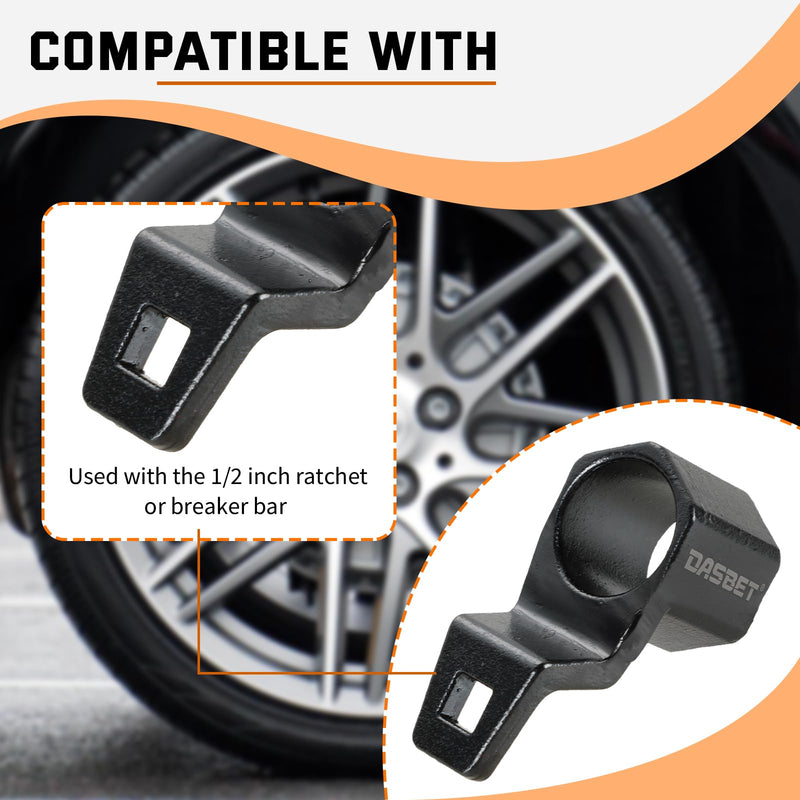 DASBET 50mm Hex Crankshaft Crank Damper Pulley Holding Wrench Socket Tool Compatible for Honda Acura
