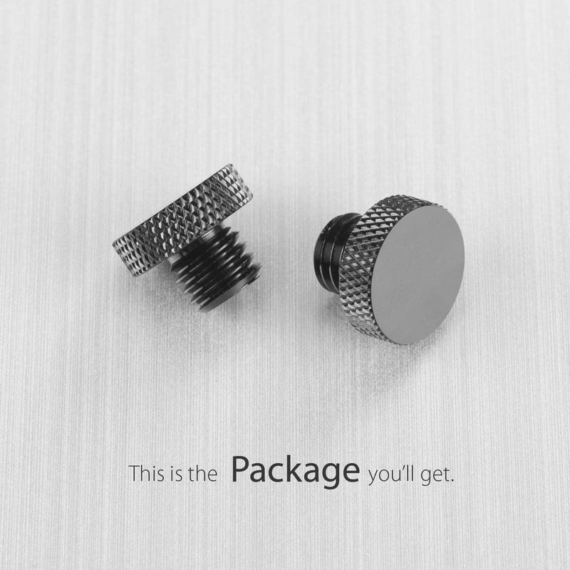 KiWAV Mirror Hole Plugs Block-offs Cover Caps Bolts Screws 10mm M10 x 1.5 Pitch Black Aluminum CNC Compatible for BMW Motorcycles Pack of 2 Pieces 10mm 1.5 pitch compatible for BMW