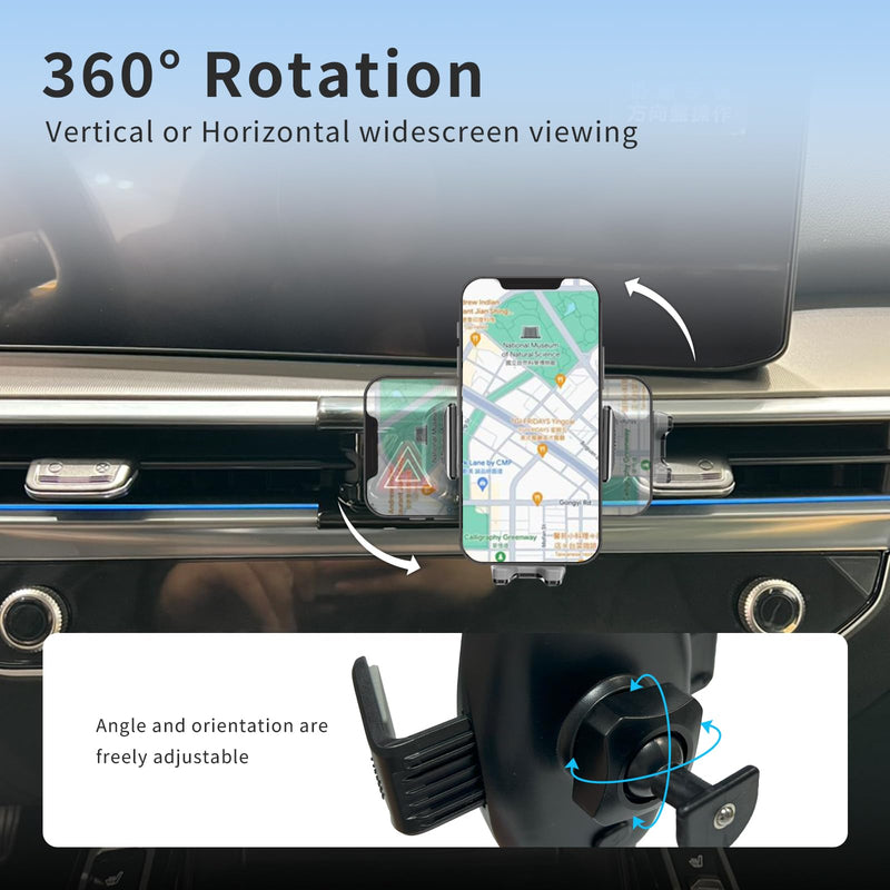 Car Phone Holder for Kia Sorento 2024-2025, Air Vent Phone Mount, Does Not Block Hazard Light Button or Airflow, Firm Grip Phone Holder, Kia Sorento Accessories(Not Fit 2024 Hybrid) Clip mount