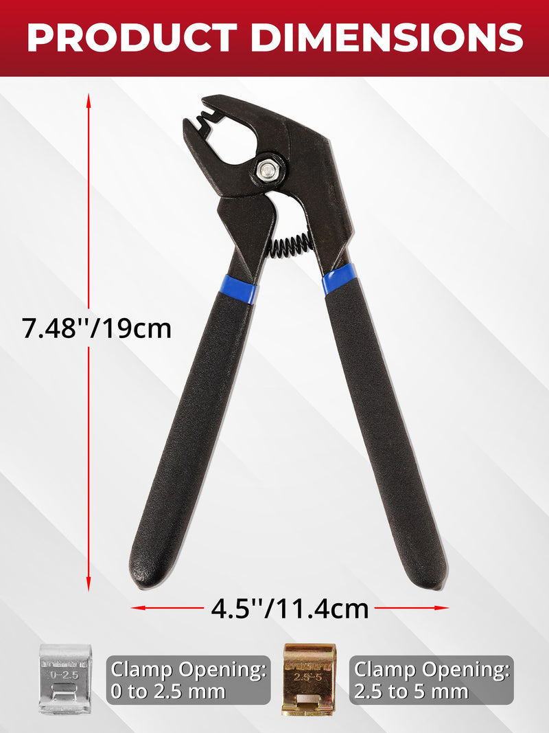 11PCS Panel Fixing Clamps with Pliers, Automotive Body Panel Holding Tools for Welding Clamping, Anti-Rust Sheet Metal Holder for Dent Repair and Bodywork
