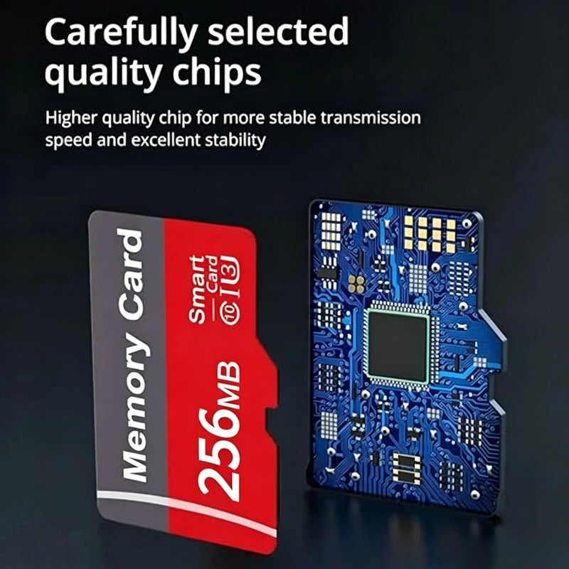 Micro SD Card, High Speed TF Memory Card for Security Camera Smartphone | High‑Speed Stable Transmission MicroSD Cards, Mini SD Card for Camera, Tablet, Durable Quality Chip Memory Cards 256.0 MB